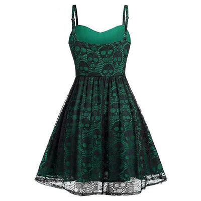 Robe Vintage Gothique Vert