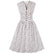 Robe Vintage Grande Taille 50s Blanche fleurs
