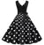 Robe Vintage Grande Taille Blanc Noir