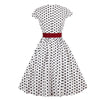 Robe Vintage Grande Taille Blanche Ceinture
