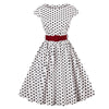 Robe Vintage Grande Taille Blanche Ceinture