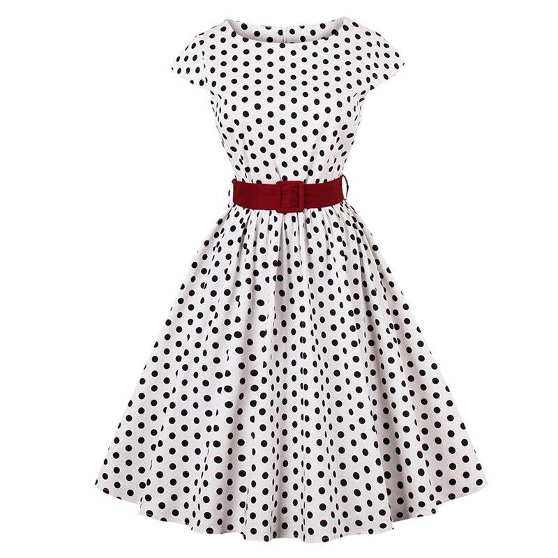 Robe Vintage Grande Taille Blanche Ceinture