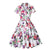 Robe Vintage Grande Taille Blanche Fleurs