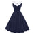 Robe Vintage Grande Taille Col Chic Marine