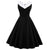 Robe Vintage Grande Taille Col Chic Noir