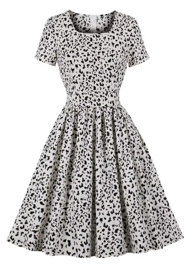 Robe Vintage Grande Taille Haute Blanc