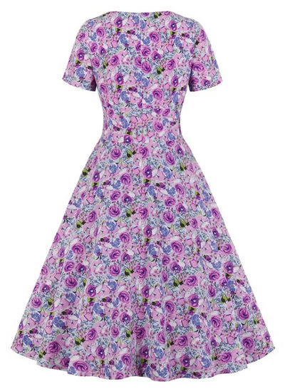 Robe Vintage Grande Taille Haute Violet
