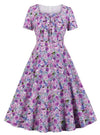 Robe Vintage Grande Taille Haute Violet