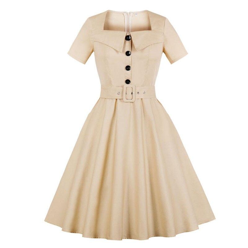 Robe Années 60 Audrey Hepburn Beige