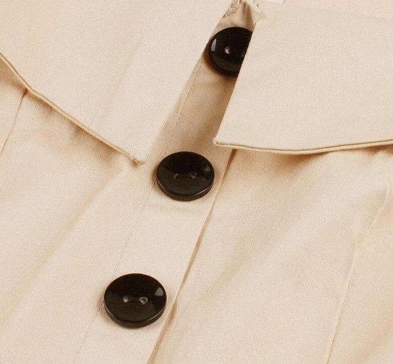 Robe Années 60 Audrey Hepburn Beige