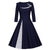 Robe Vintage Grande Taille Hiver Bleue