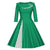 Robe Vintage Grande Taille Hiver Verte