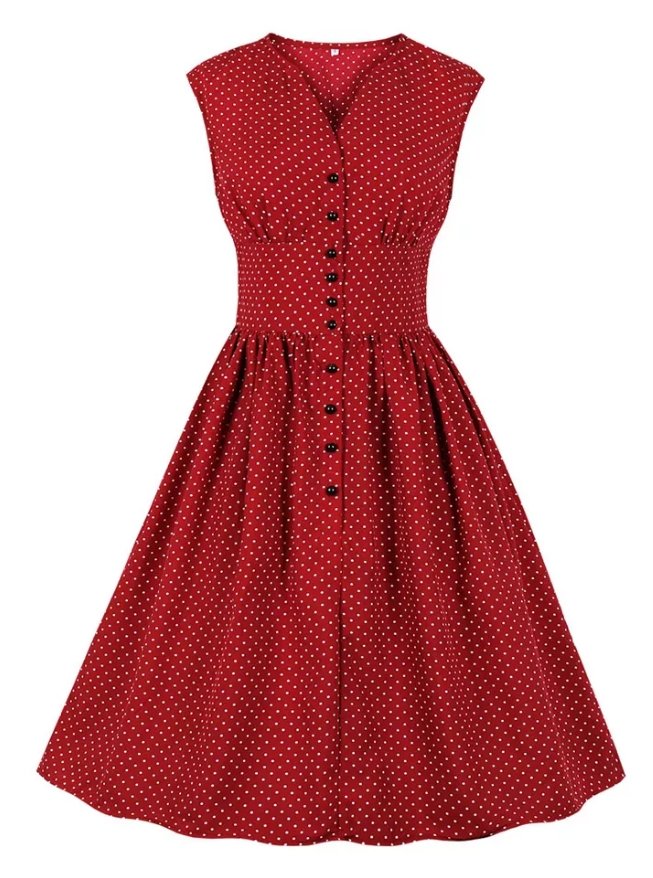 Robe Vintage Grande Taille Lettres