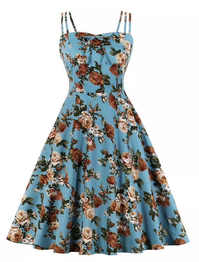 Robe Vintage Grande Taille Nature été