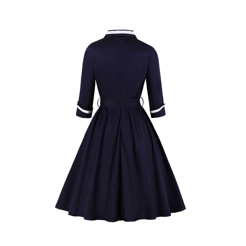 Robe Année 50 Grande Taille Bleue