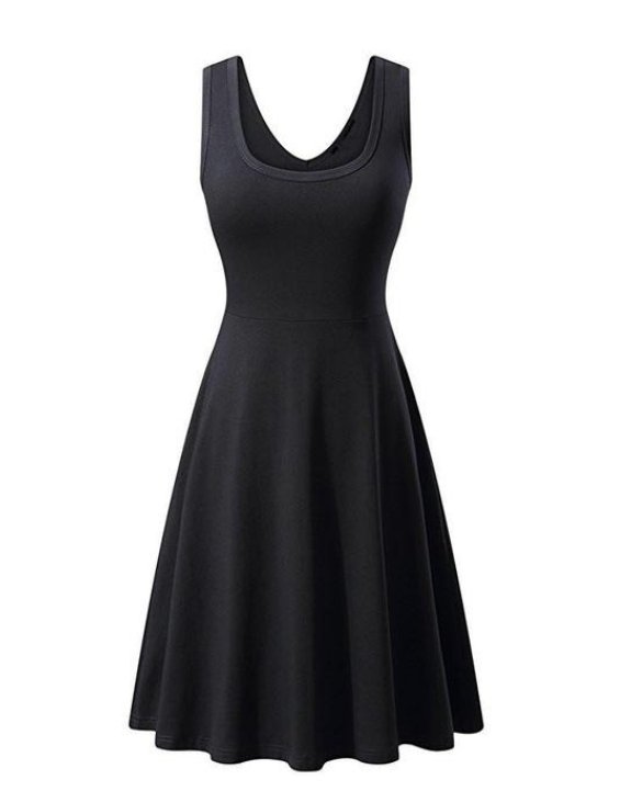 Robe Vintage Grande Taille Noir Uni