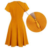 Robe Vintage Grande Taille Orange