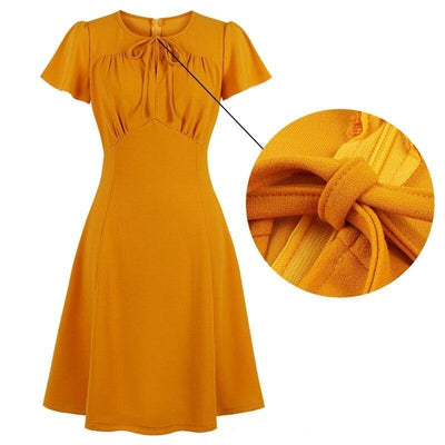 Robe Vintage Grande Taille Orange
