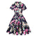 Robe Vintage Grande Taille Rockabilly Fleurs