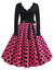 Robe Vintage Grande Taille Rockabilly Pois Rose
