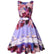 Robe Vintage Grande Taille Rose Oiseaux