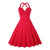 Robe Vintage Grande Taille Sexy Rouge