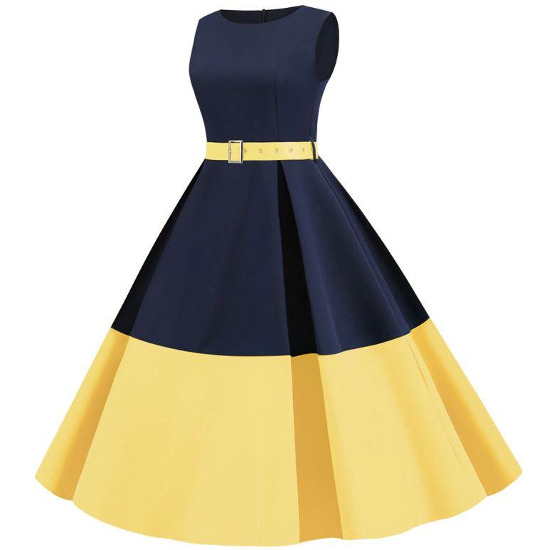 Robe vintage jaune new arrivals