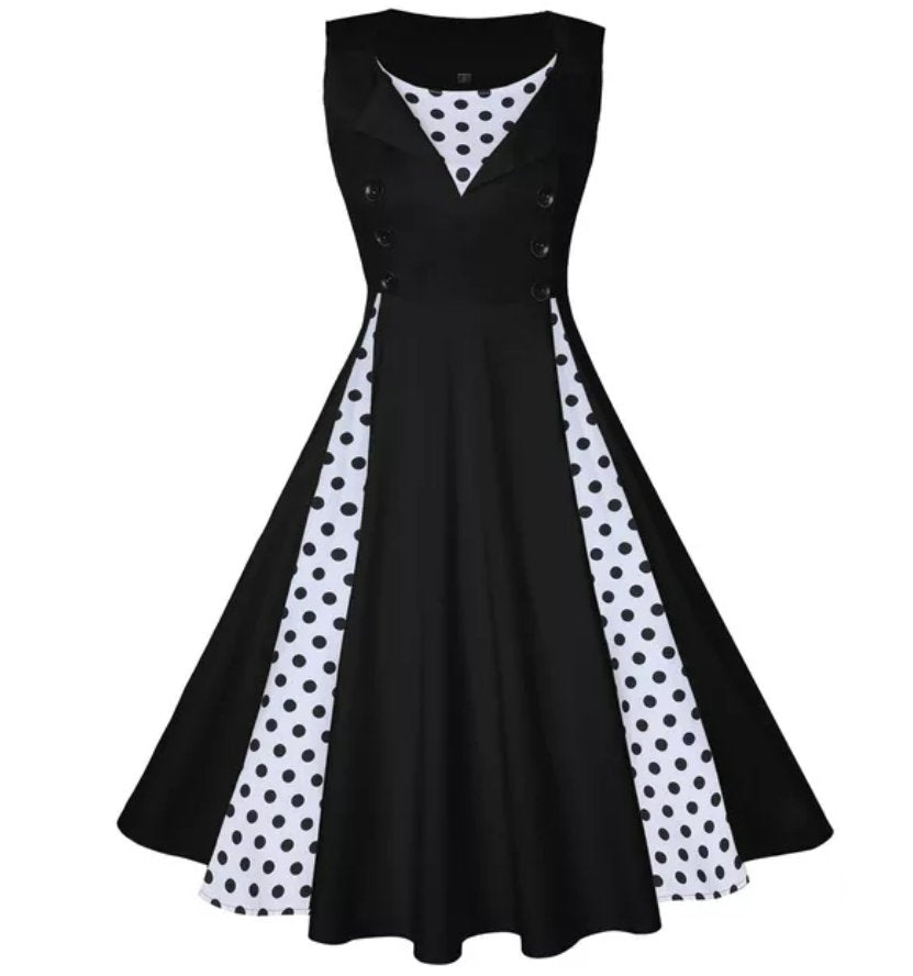 Robe Vintage Grande Taille Soirée Noire