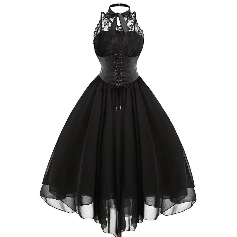 Robe Vintage Grande Taille Steampunk Noir