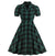 Robe Vintage Grande Taille Vert Carreaux