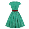 Robe Vintage Grande Taille Vert Ceinture