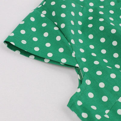 Robe Vintage Grande Taille Vert Ceinture
