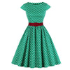 Robe Vintage Grande Taille Vert Ceinture