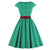 Robe Vintage Grande Taille Vert Ceinture