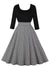 Robe Vintage Grise Carreaux
