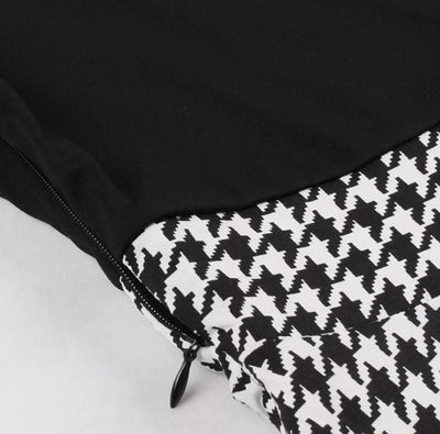 Robe Vintage Grise Carreaux