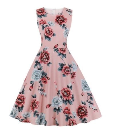 Robe Vintage Hepburn Rose