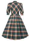Robe Vintage Hiver Carreaux