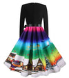 Robe Vintage Hiver Ciel Noel
