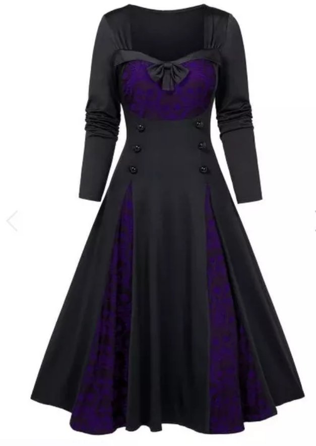 Robe Vintage Hiver Grande Taille Violet