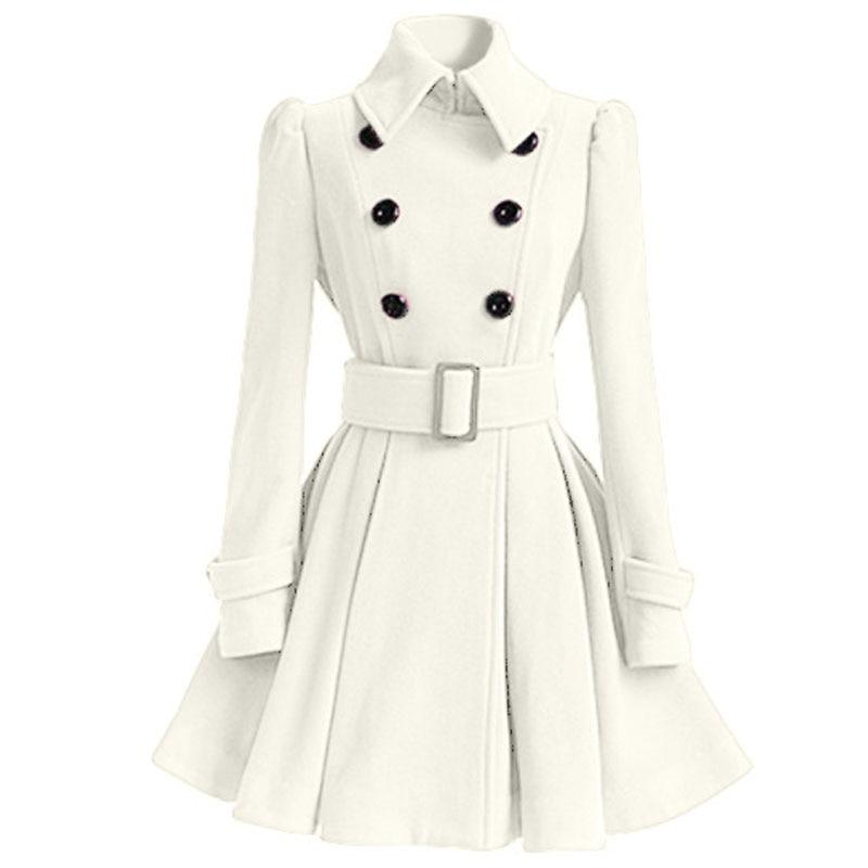 Robe Vintage Hiver Laine Blanche