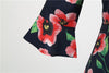 Robe Vintage Hiver Noire Coquelicots