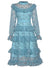 Robe Vintage Invitée Mariage Bleu