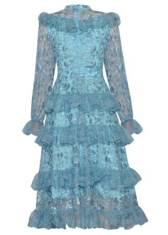 Robe Vintage Invitée Mariage Bleu