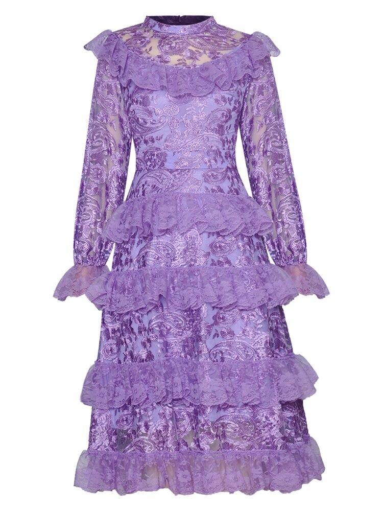 Robe Vintage Invitée Mariage Lavande