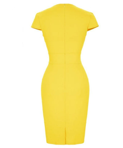 Robe Vintage Jour Jaune