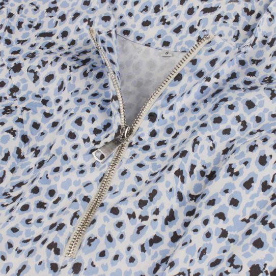 Robe Vintage Leopard Bleu