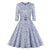 Robe Vintage Leopard Bleu