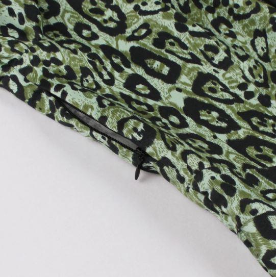 Robe Vintage Leopard Vert