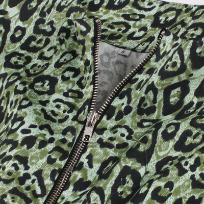 Robe Vintage Leopard Vert